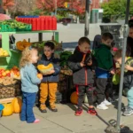 Children’s Visit to the Mobile Market in Zahir Pajaziti Square